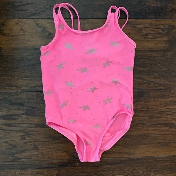 Bmagical, Girls, Bathing Suit, One-Piece, Pink, Barbiecore, Unicorns, Size 5 - Picture 5 of 12